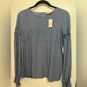 Loft blue blouse